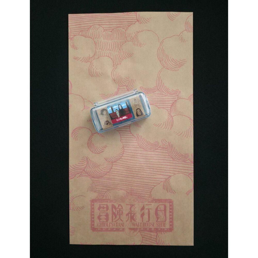 NEW Studio Ghibli Park Japan Spirited Away 4-Piece Mini Stamp Set + Ink Pad